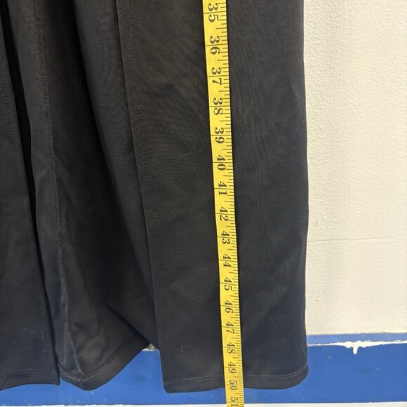 Vintage CALIFORNIA CONCEPTS Fur Collar Jacket Womens M Black 90s Long Tie Front - Picture 7 of 9